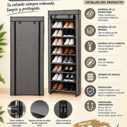 ZAPATERA ORGANIZADORA VERTICAL DE 10 REPISAS, ENTREGA DE FACTURA, VARIEDAD DE ÚTILES DEL HOGAR, ETC - Img 55864085