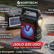 Bocina recargable con lámpara LED - Img 56317773