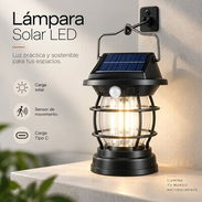 🏮 Farol Solar LED con Sensor de Movimiento Precio: 14 USD Una solución práctica para iluminar exteriores, patios, por - Img 57532913