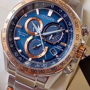 CB5916-59L citizen eco drive  (radio-controlado) calendario perpetuo cristal zafiro cronógrafo wr 200 metros - Img 54787041