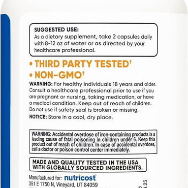 Nutricost Multivitamínico con probióticos 120 cápsulas Multivitaminas con probioticos Vitaminas - Img 122238602