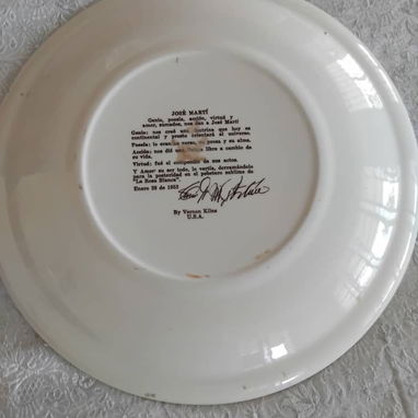 Plato coleccionable José Marti - Img 122391156