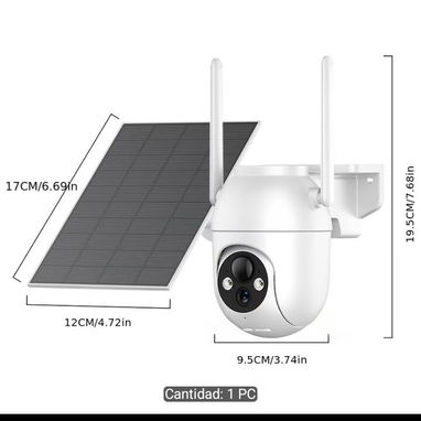 Pack de 2 Cámaras de Seguridad Exterior Solar (2) - 3/6