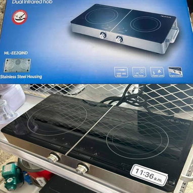Cocina doble infrarojo Potencia 1000 + 800 whatt Milexus para cualquier tipo de cazuela precio $95 USD transporte inclui - Img 120251637