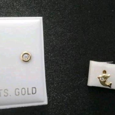 Aretes originales oro 10k - Img 123889934