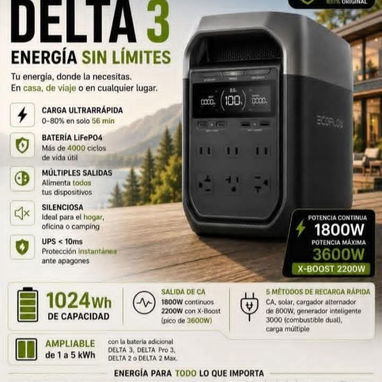 ECOFLOW DELTA3 CAPACIDAD 1024WH. LO MEJOR EN NUESTRA TIENDA/ TV Samsung - Img 125220187