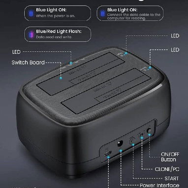 Oferta tecnológica: Estación Dock ORICO para Discos HDD/SSD SATA | videojuegoshabana.com - 3/5