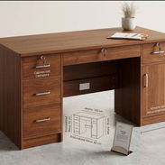 ✅️Escritorios / Buros / mesa de estudio o dibujo 📏Medidas 142 x 62x 76cm ✔️Composición: Madera prensada 🔑 Seguridad - Img 55382205