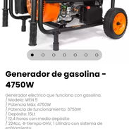 Generador de gasolina - 4750W. Depósito: 15Lt - Img 57060700