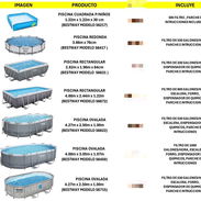 Piscinas nuevas de paquete vienen con todo sus accesorios escribanme y pregunten - Img 55858656