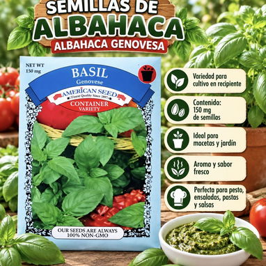 Semillas para sembrar patio y jardín 🪴 - 8/10