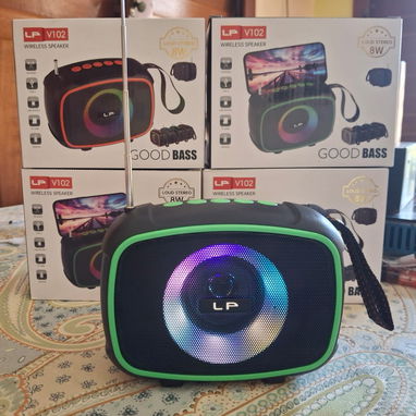 🔊 Bocina Bluetooth, con Radio FM. LP-V102 Wireless Speaker - Img 124000268