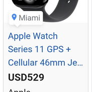 Vendo Apple Watch,serie 11,GPS ,Celular 46mm , 400 usd ,51283035 - Img 55662049