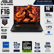 Laptop Gaming ASUS TUF F16/CORE i7 14650HX/32GB DDR5, 5600Mhz/1 Tb SSD/RTX 5060 8G Precio 1470 USD - Img 56252833