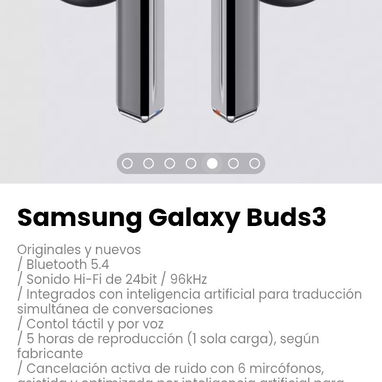 Samsung Galaxy Buds3. Originales, en su caja - Img 112536025