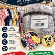 Paca holandesa de 100 lbs de vestidos de algodón - Img 58058569