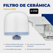 💦 REPUESTOS PARA FILTRO DE AGUA 🔴 FILTRO DE CERÁMICA 💲 6 USD 🔴 FILTRO DE CARBÓN ACTIVADO Y MINERALES 💲10 USD - Img 51855296