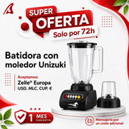 *Batidora Unizuki con moledor* 💰 *Precio: 40USD 🚚 Mensajería adicional ✅ *Nueva en caja* *Color disponible* - Img 56946930