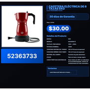 CAFETERA ELÉCTRICA DE 6 TAZAS EKO . - Img 57512277