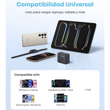 ANKER ZOLO 70W ORIGINAL | NUEVO Y SELLADO | 4 PUERTOS 3C1A - 8/10