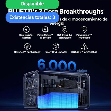 BLUETTI Apex 300 – Estación Energía Puerto. 2764,8Wh - 2/5