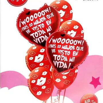 Set de globos de corazones y estrellas - Img 114710347