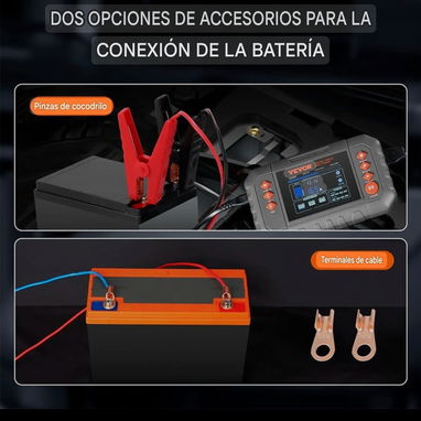 Cargador Inteligente de 20A para Baterías LiFePO4 y Plomo-Ácido de 6/12/24 V con pantalla LCD. - 5/10