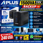 AGREGALE SEGURIDAD A TUS EQUIPOS INFORMÁTICOS UPS APLUS NUEVO BACKUP EN CAJA 1500 VA 110V 900 W - Img 58037807