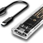 💾⚡ CARCASA SSD M.2 USB-C TRANSPARENTE – ALTA VELOCIDAD 🔥 - Img 55038191