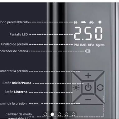 Compresor de aire inalámbrico- 2000mAh - Img 118968926