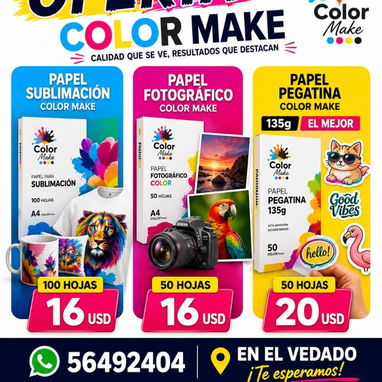 Insumos para impresión /sublimación/ vinilo textil/fotográfia/ estamos vedado 53 56492404 tienda física - Img 126218219