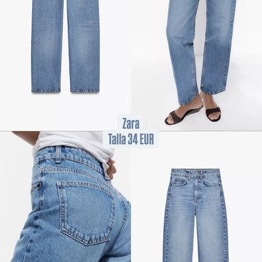 Jeans/Pantalones de Mezclilla de mujer Zara,Stradivarius y más - 9/10