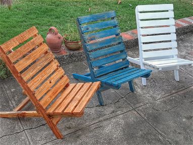 se venden sillas de madera, para terraza patio o jardin - Img main-image