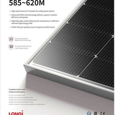 Paneles solares de 620 watts marca longi - 3/3