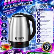 HERVIDOR DE AGUA ELECTRICO 2L ELECTRIC KETTLE, ENTREGA DE FACTURA PARA SU GARANTÍA. VARIEDAD DE ARTÍCULOS NUEVOS EN CAJA - Img 57824929