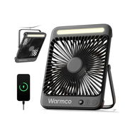 Warmco D4 Bateria Powered Camping Fan 20000mAh, LED - Img 56788317
