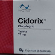Vendo tabletas de Clopidroguel de 75mg, Cidorix caja con 28 tabletas vence marzo 26 - Img 47292336