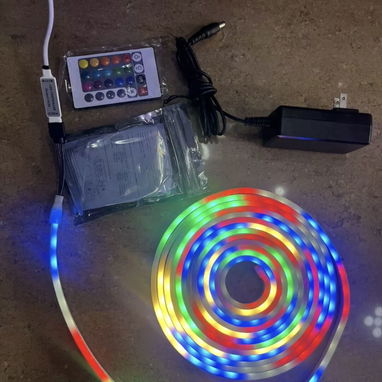 Lamparas DICROICAS para empotrar o luces led calidas y frias,Cintas neon flex, reflectores de 50 y 100 W. Mangueras led - Img 87194465