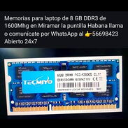 Memoria ram de laptop de 8 GB DDR3 👉56698423👈 - Img 45590067