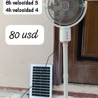 Ventiladores recargables JYSUPER con panel solar - Img 124512665