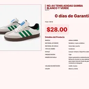 NO.44 TENIS ADIDAS SAMBA BLANCO Y VERDE VPT#-0215 - Img 55242071