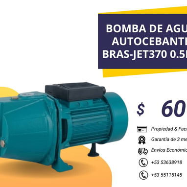 Bomba de agua autocebante BRAS- JET 370 ( de 1 HP y 0,5 HP) - Img 110897815