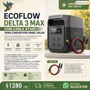 ECOFLOW DELTA 3 MAX CON CABLE XT60I PARA CARGAR POR PANEL SOLAR - Img 58093564