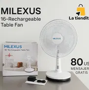 Ventilador de mesa  Recargable 16¨ Milexus (Td) - Img 50402438