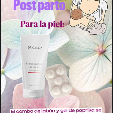 Dúo Jabón y Gel de Paprika 🌶️ de FARMASI.Para reafirmar y tonificar la piel,reduce estrías,celulitis y para circulación - 2/7