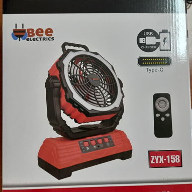 IDEAL PARA ESTOS APAGONES. VENTILADOR RECARGABLE BEE ELECTRICS 20,000 mAh, CON UNA DURACIÓN DE 11H EN SU MÁXIMO NIVEL - Img 120748164