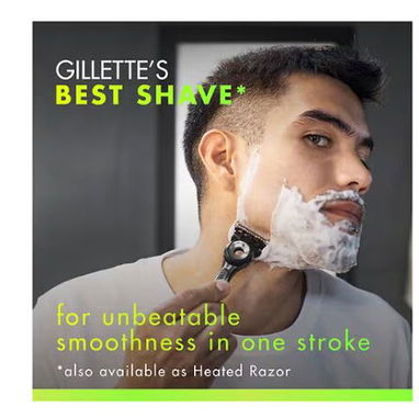 GilletteLabs – Cuchilla de Afeitar con Barra Exfoliante | 5 Hojas + Base Magnética - 3/4