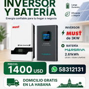Kit solar inversor must + batería - Img 55697888