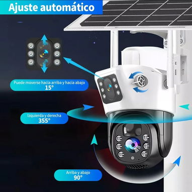 Cámara solar vigilancia exterior 8Mpx/ 2 cámaras - Img 123270449