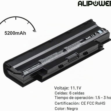 BATERIA ALIPOWER PARA LAPTOP DELL. 6 CELDAS. 5200 mAh. 58Wh. VOLTAJE 11.1. NUEVAS - 3/3